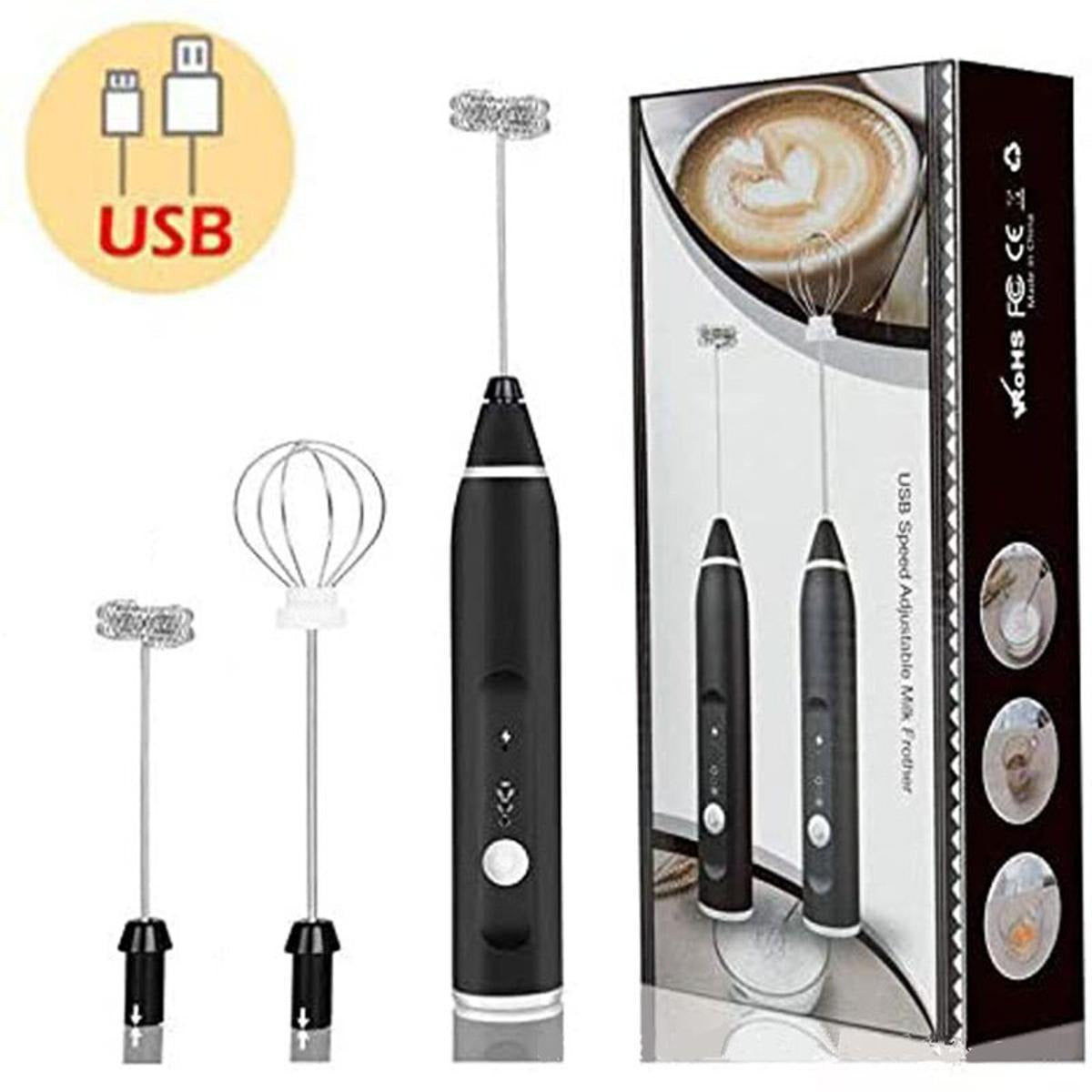 Electric Milk Frother Wand | Rechargeable 2-in-1 Coffee Mixer
