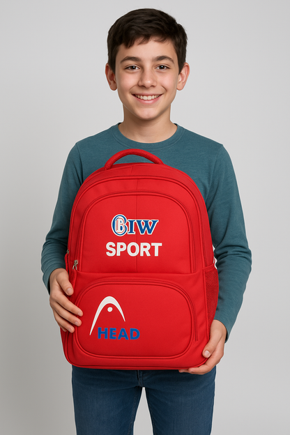 Premium Red School Backpack