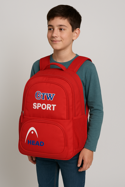 Premium Red School Backpack