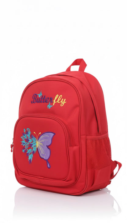 🦋 “Butterfly Kids Backpack – Red” 🎒