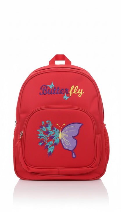 🦋 “Butterfly Kids Backpack – Red” 🎒